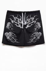 Civil Black Splinter Sig Mesh Shorts