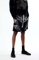 Civil Black Splinter Sig Mesh Shorts