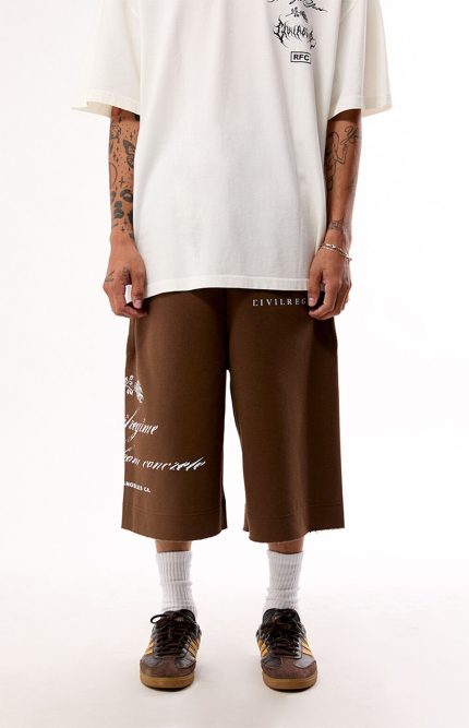 Civil Brown RFC Lounger Fleece Sweat Shorts