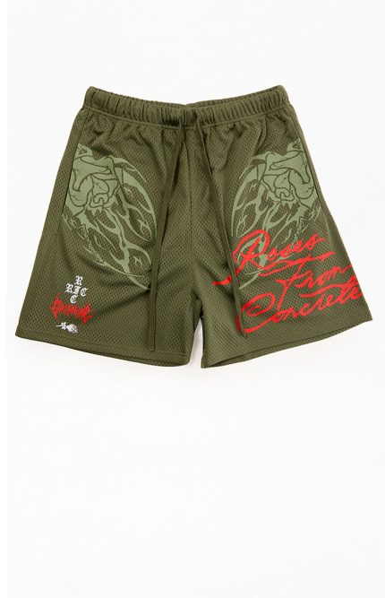 Civil We Came From Concrete Mesh Shorts