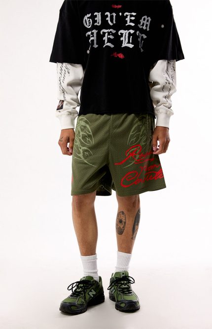 Civil We Came From Concrete Mesh Shorts