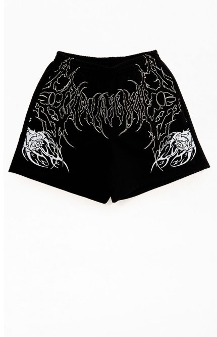 Civil Black Thorn Of The Stem Sweat Shorts