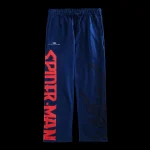 Cage Match Eternal Wide Leg Fleece Pants in Navy