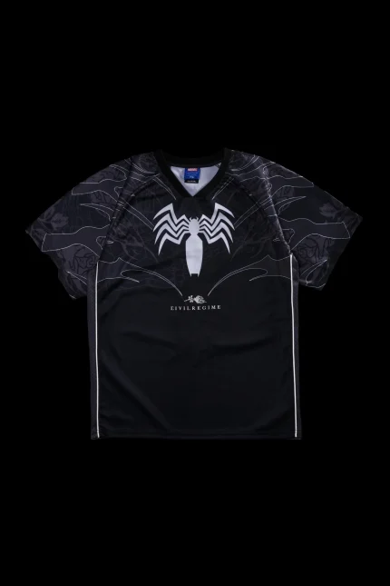 Venom Webs Classic Soccer Jersey in Black