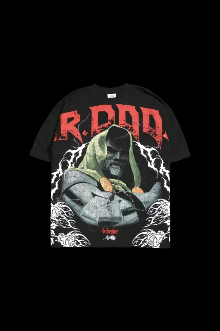 Dr. Doom American Classic Oversized Tee in Black (PREORDER)