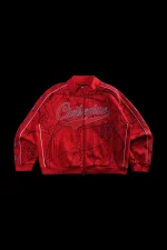 Spider Chaos Civil Track Jacket in E-Red