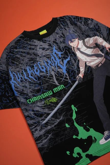Aki's Rage SBS 199X Oversized Tee in Vintage Black