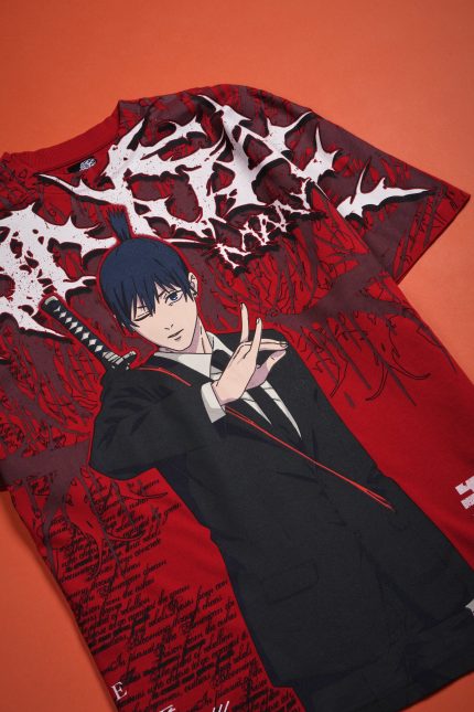 Aki's Chaos American Classic Oversized Tee in E-Red