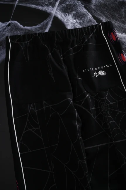 Spider Chaos Track Pants in Black